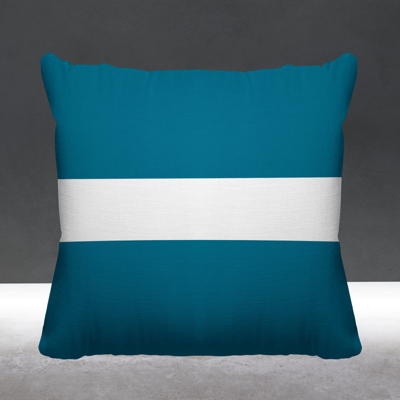 Coussin intérieur / extérieur Bede, Turquoise, L 19 po x H 19 po