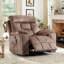 Fauteuil inclinable surdimensionné en microfibre de 40,5 po de large avec chauffage chauffant et deux porte-gobelets cachés et port USB et poche latérale-974790285