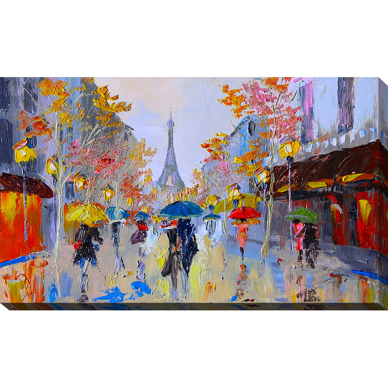 " Paris Stroll ", 24" H x 40" W x 1" D