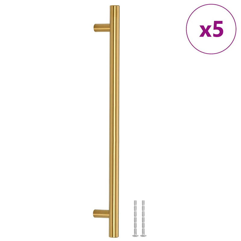 Metro Lane Cabinet Handles 10 Pcs Stainless Steel, 224 mm