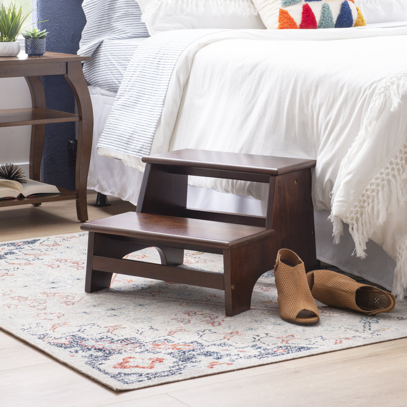 Topsham 2 - Step Manufactured Wood Step Stool, Espresso