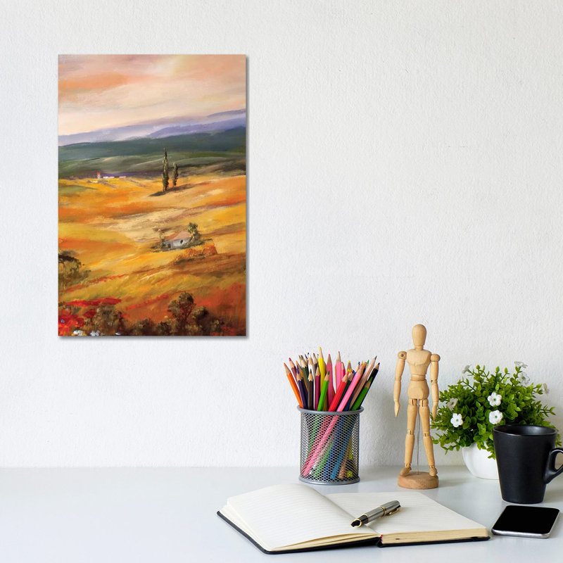 Triptych Panel III by Katharina Schöttler - Wrapped Canvas Painting, 20.32 cm H x 30.48 cm W