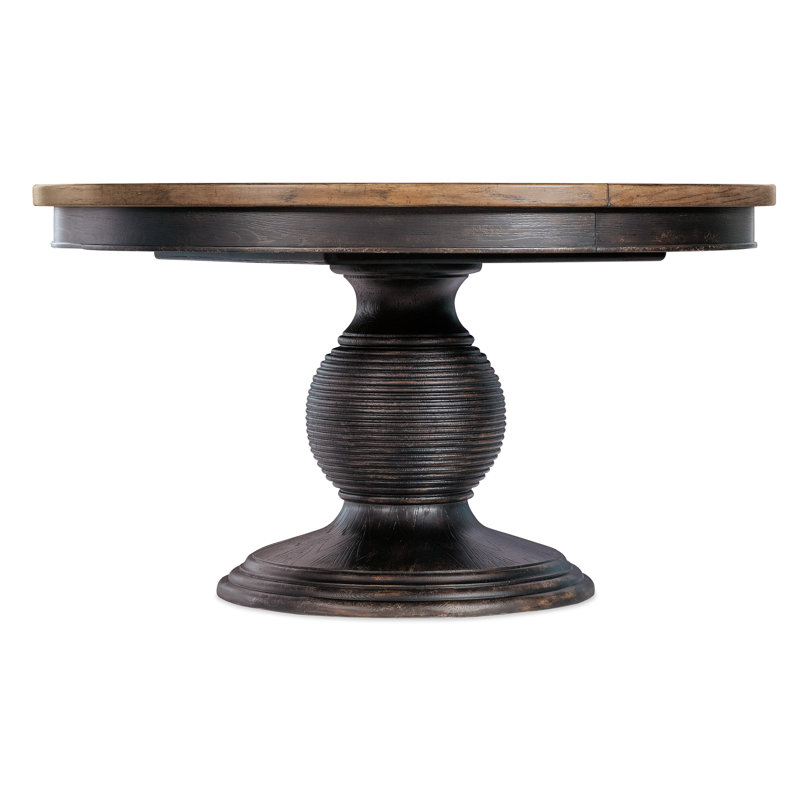 Americana Round 54'' Extendable Dining Table, Molasses