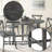 Rustic Gray Finish Dining Table