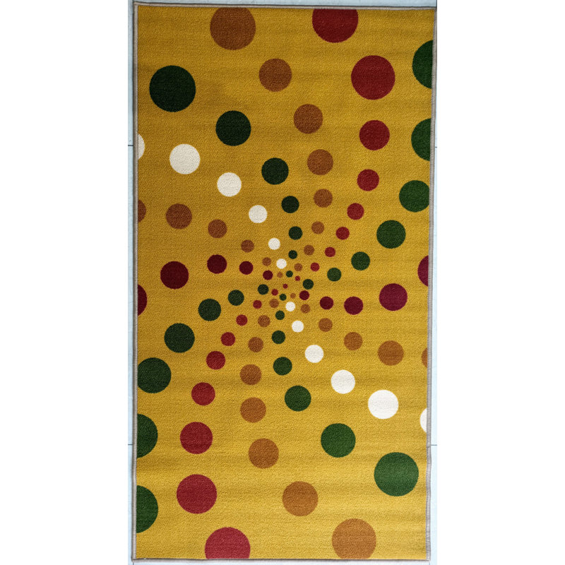 Leif Polka Dots Area Rug, Rectangle 80 x 150cm