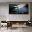 «Waves Crashing on Rocky Shore», art mural sur toile - Photographie d'océan côtier pour décor de maison de plage ou d'inspiration nautique-116517746-116517744