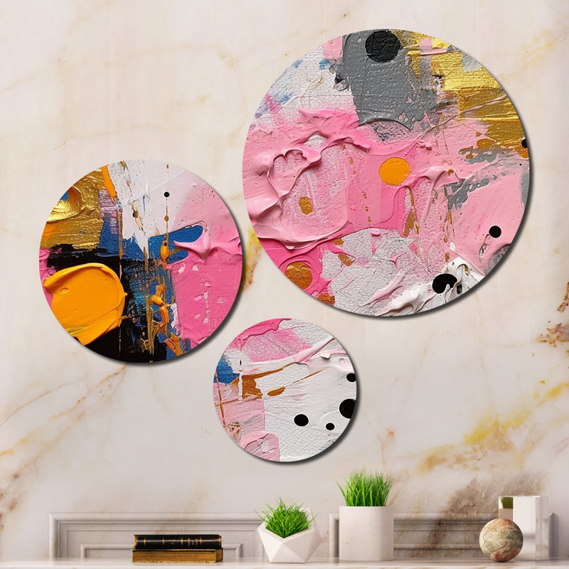 Abstract Wall Decor on Metal