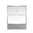 56-60"X58" Aluminum Frame Double Sliding Bathtub Screen, Bypass Bathroom Sliding Door With Premium 1/4" (6Mm) Clear Tempered Glass, Chrome Hardware Sliding Glass Shower Enclosure-120984795