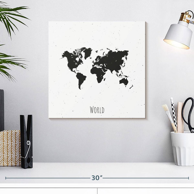 Aliaz Basic World Map, 16" H x 16" W