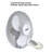 16" Oscillating Stand Fan with Remote Control, White