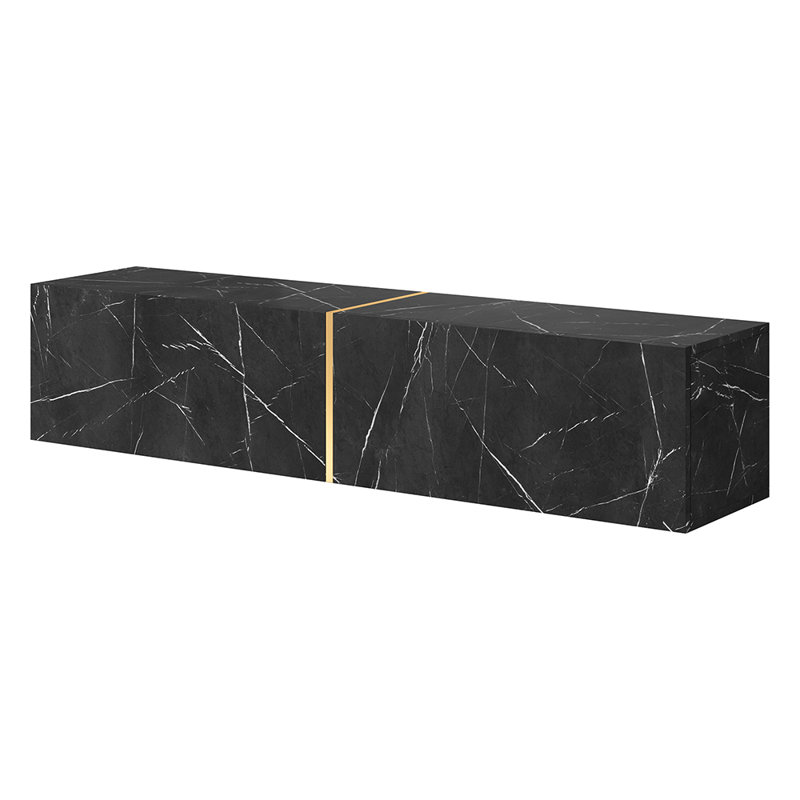 Aadityaram TV Stand Fireplace, Black
