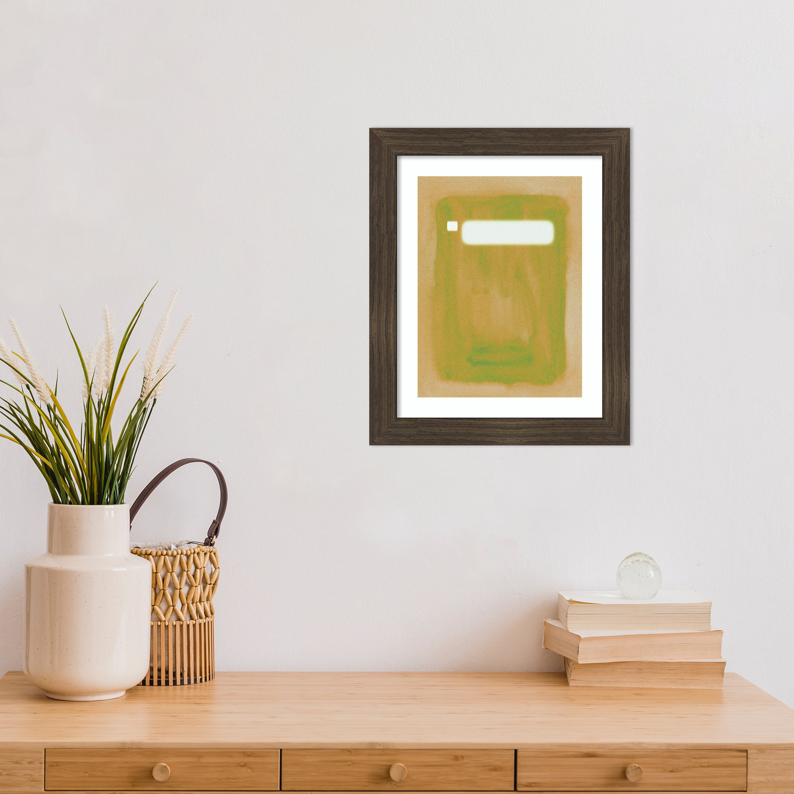 Focal Point II Print by Melissa Wang, 14" H x 12" W, Dark Brown