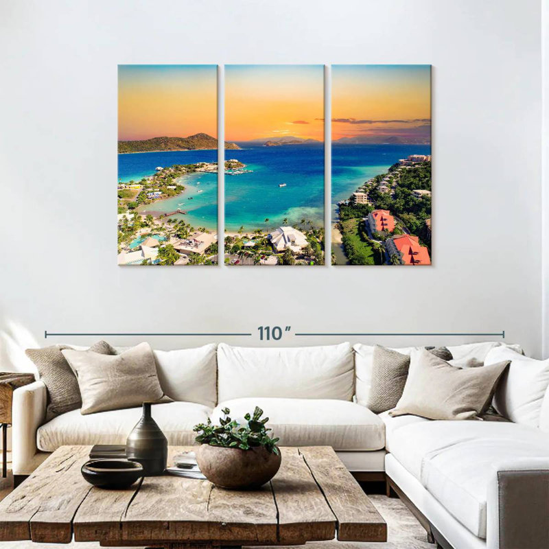 Sebbie St. Thomas US Virgin Islands, 48" H x 74" W