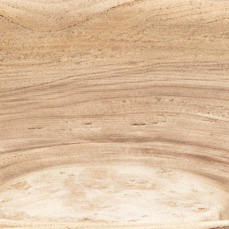 Petit bol en bois Laurel, H 4,5 po x l 20,5 po x P 20,5 po