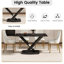 Table de bout contemporaine en pierre artificielle à bord droit avec pieds en métal-1987160110-1987160104-1987160111