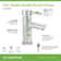 Dia Single Handle Bathroom Faucet with Push Pop Drain