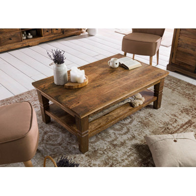 Rodez Solid Wood Solid Wood Coffee Table with Storage