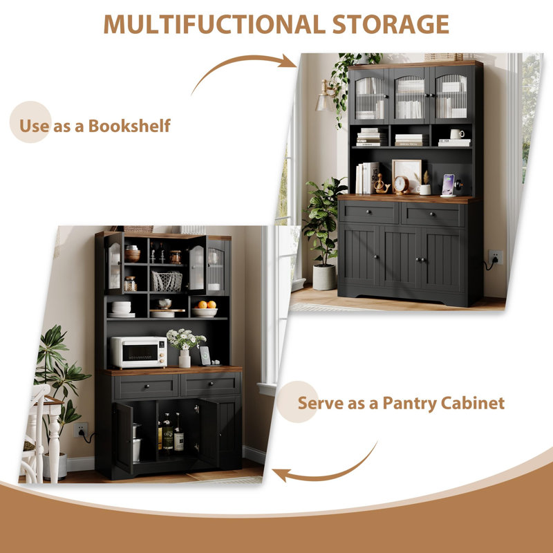 99.8cm Sideboard, Black