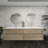 84" Wall-Mounted Double Sink Bathroom Vanity Set-70056045