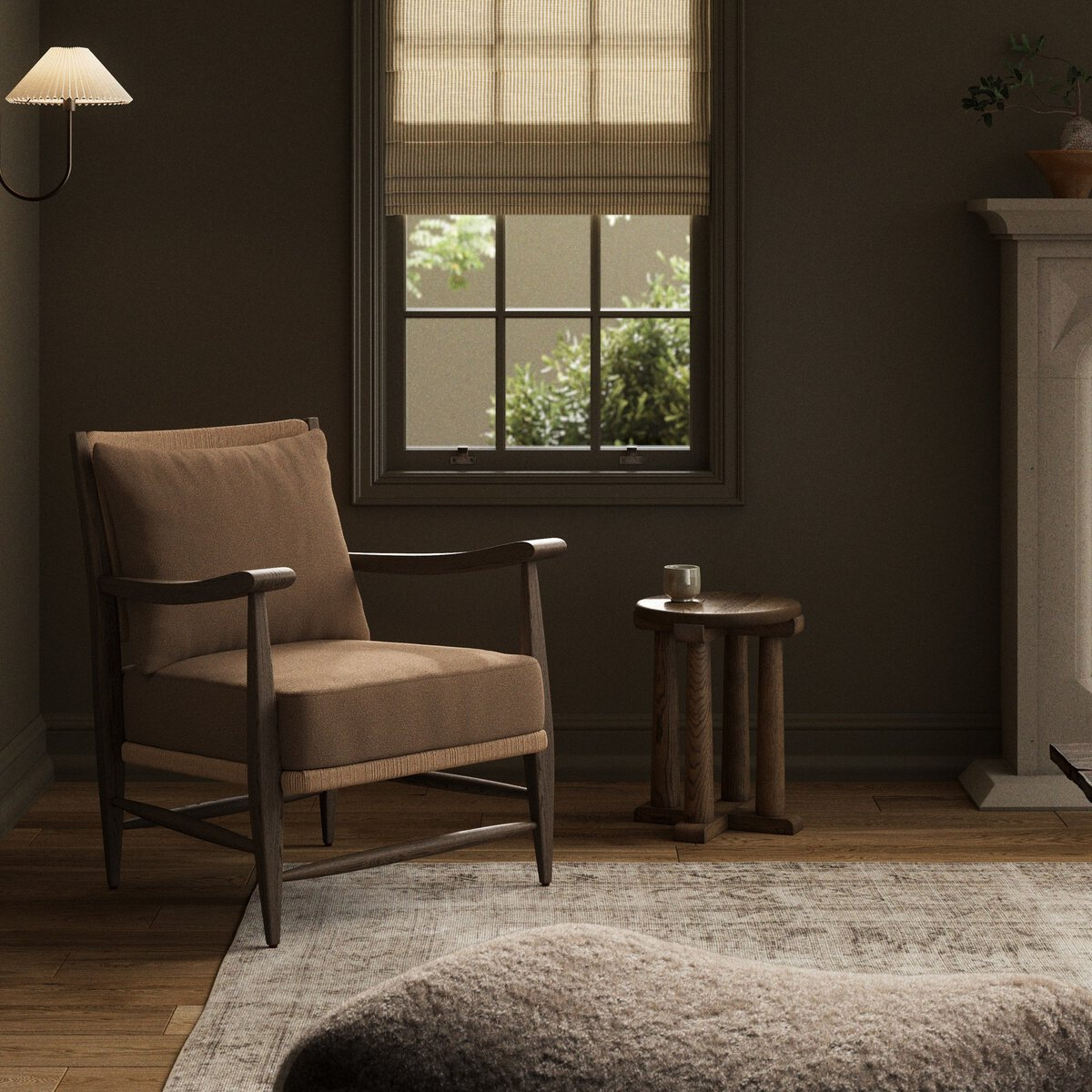 Godfrey Chair, Antwerp Cafe, Fawn Oak