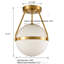 Brawner Glass Semi Flush Mount-1043667404