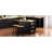 Large Kitchen Island Cart With 5 Wheels, Internal Storage, Drop Leaf, Black For Bedroom Leaf And Drawers, 53Inch Countertop, Power Outlet-1425876403