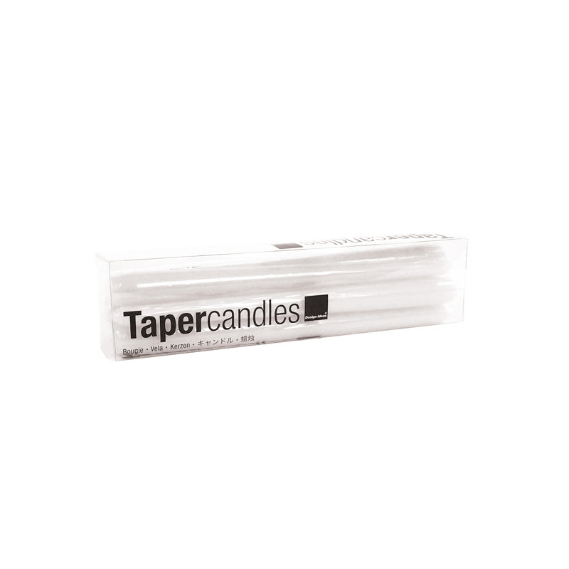 Unscented Taper Candle, White