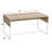 Avak Wrap Rectangular Coffee Table Wood Grain and Metal-66603444