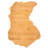 Destination Michigan with Upper Peninsula Bamboo Cutting & Serving Board