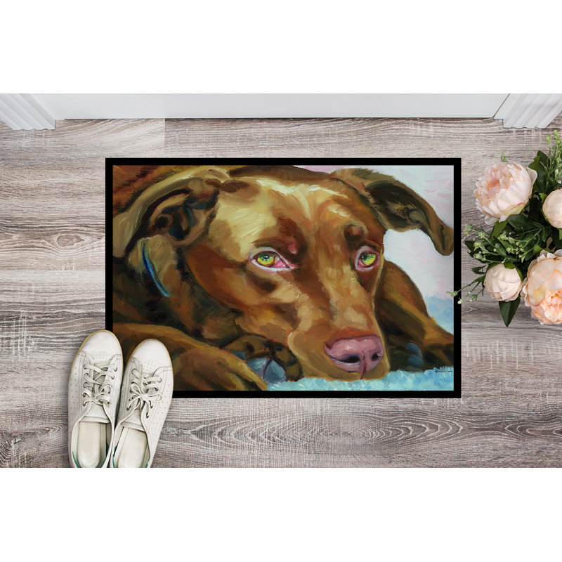 Paillasson d’extérieur antidérapant Whitinsville Labrador, Rectangle 2 pi x 3 pi