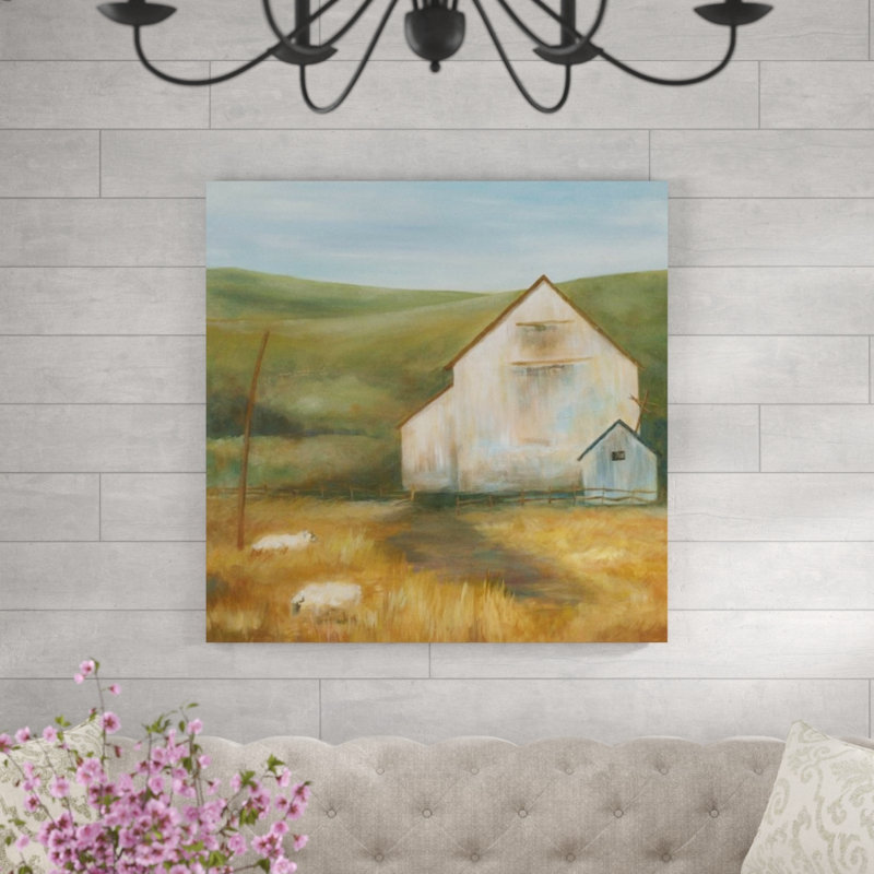 «Sunny Autumn» par Janice Sadler - Peinture, Gel coupé au couteau, H 40 po x l 40 po x P 1,5 po
