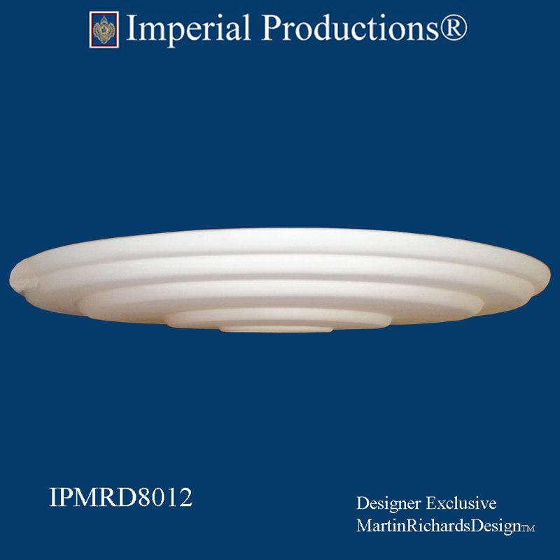 Médaillon de plafond, H 2 po x l 28 po x P 42 po