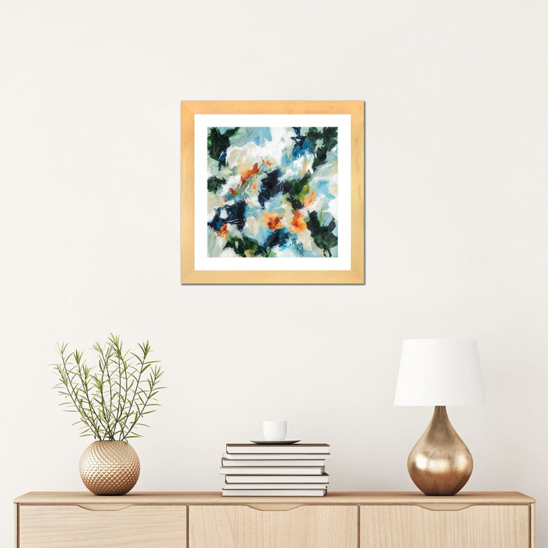 Impression d’art graphique, "nature Imprints I" par Cristina dalla Valentina, H 16 po x l 16 po x p 1 po, Blanc