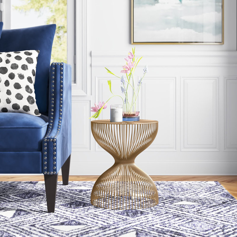 Candace End Table, Gold