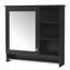 Armoire de rangement murale avec tablette réglable et miroirs-769163745