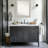 Parlor Silver Bathroom Vanity Non-Beveled Wall Mirror-192425940