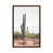 Toile avec cadre en bois brun classique est en rupture de stock