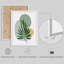 «Green Modern Leaves», œuvre d'art simple, impression encadrée, affiche, salle de bain, petit art mural-104788229-104788230