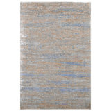 One-of-a-Kind Rectangle 5'11" x 9' Area Rug in Silver/Copper