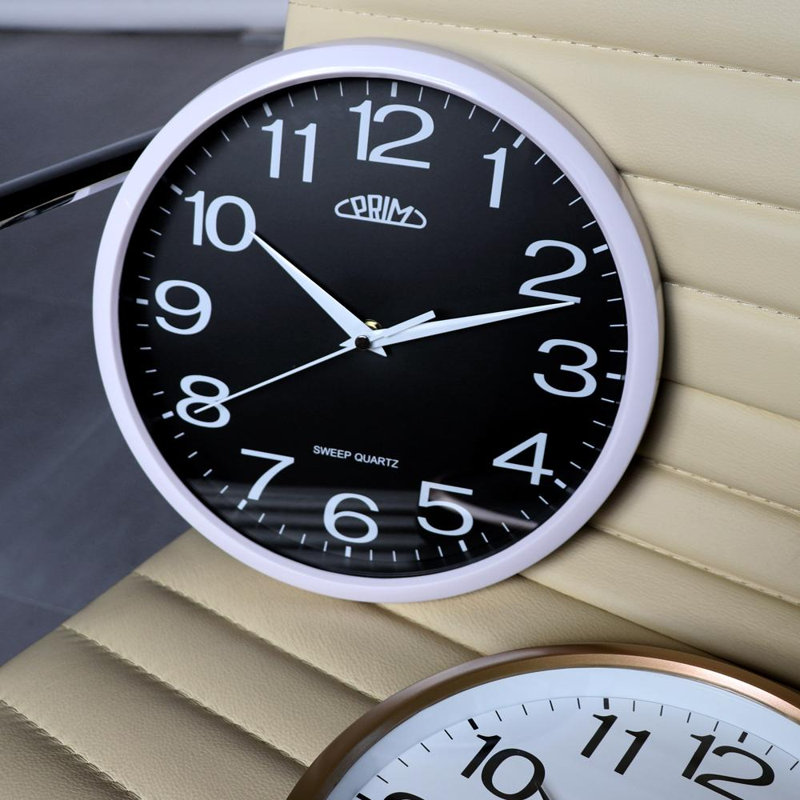Lyric Wall Clock, White/Black