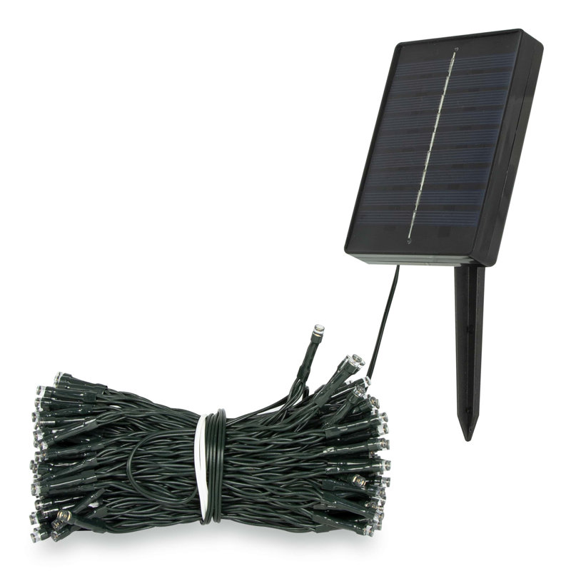 Black Low Voltage Solar Powered Integrated LED Pathway Light