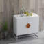 Table de chevet Cayenne en blanc