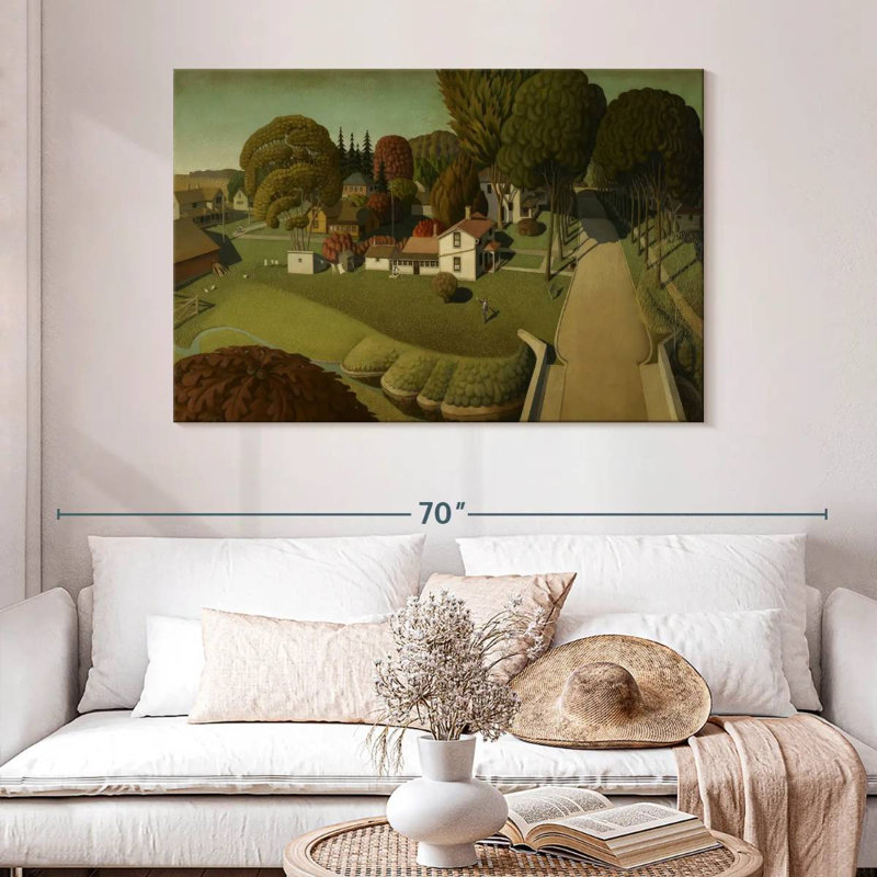 Alvord The Birthplace Of Herbert Hoover, 32" H x 48" W