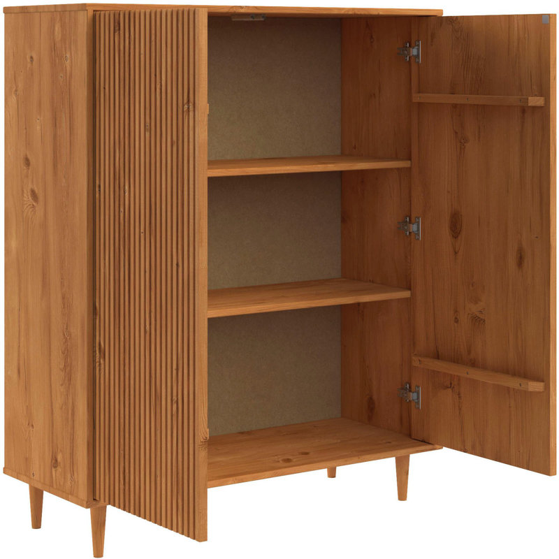 Boblitt 99cm Solid Wood Sideboard, Brown