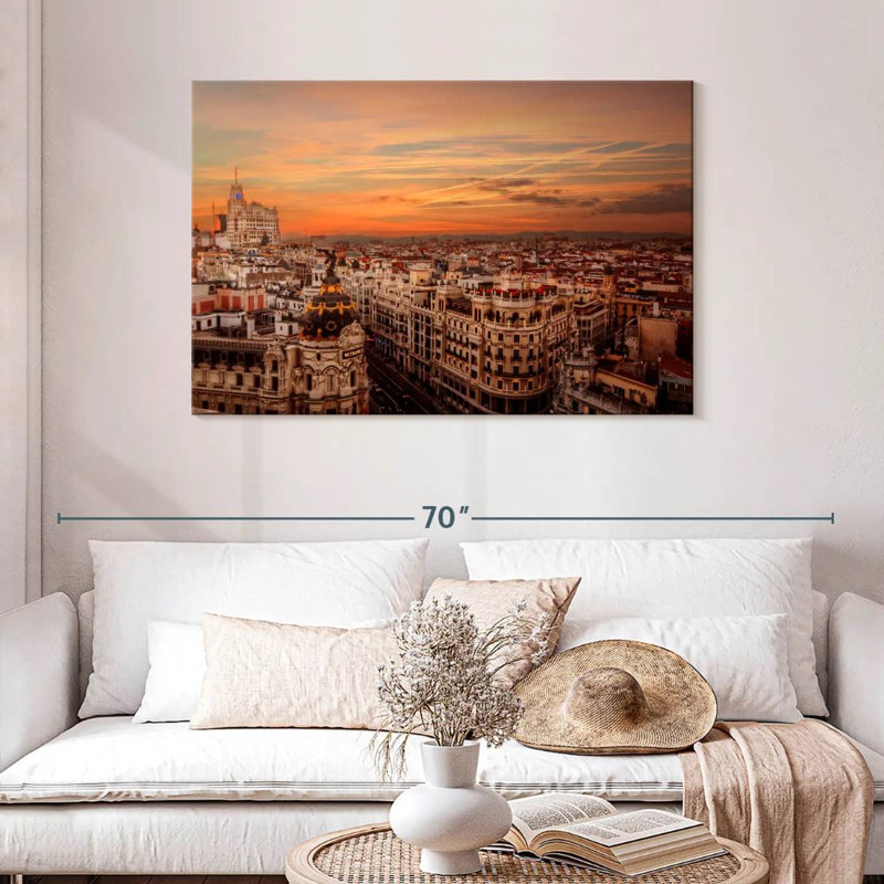 Sireci Madrid Sunset, 30" H x 45" W