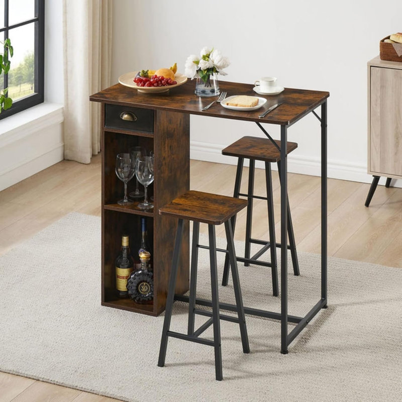 36cm Wine Bar, Brown