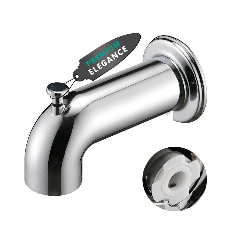 Wall Tub Spout with Diverter, Chrome