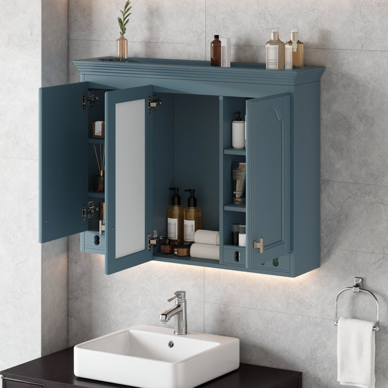Armoire de rangement murale 35 po, Blue