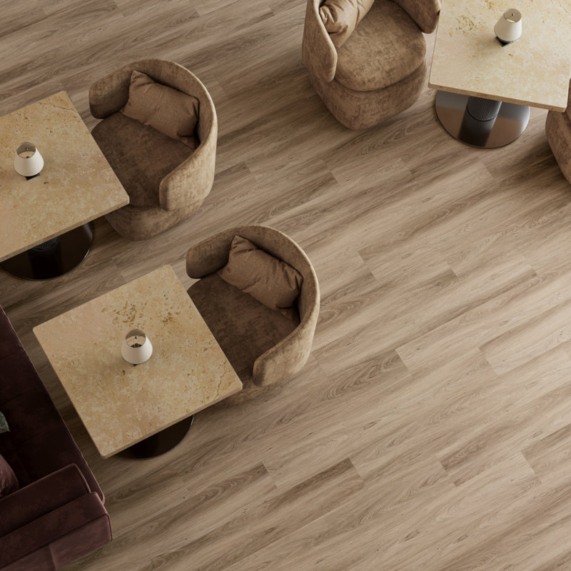Heights XL 9x60 Matte LVT Loose Lay Luxury Vinyl Plank, Medium Brown Wood
