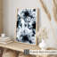 «Floral Black Floral Dreams XVIII», reproduction d'art moderne sans cadre